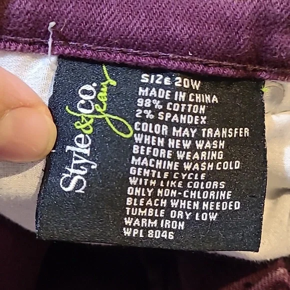 Style & Co. Women's Jeans - Blue, Brown, Purple, Black - Picture 13 of 15